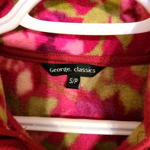 🌟 Floral Zipper Fleece Jacket Size Small - Picture 4 of 6